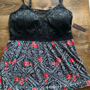 NWT No Boundaries XXL babydoll style tank top